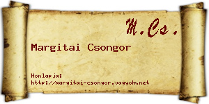 Margitai Csongor névjegykártya