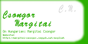 csongor margitai business card